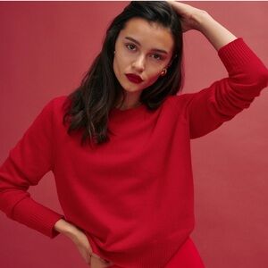 Reformation Dana Cashmere Crew Sweater